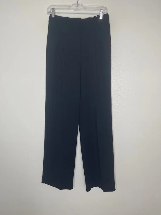 Aritzia Wilfred Effortless Pant Trousers High Waisted Pleated Black - Picture 1 of 6